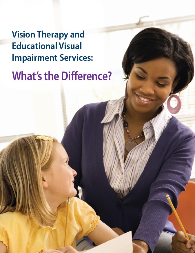 Vision Therapy and Educational Visual Impairment Services: What’s the Difference?